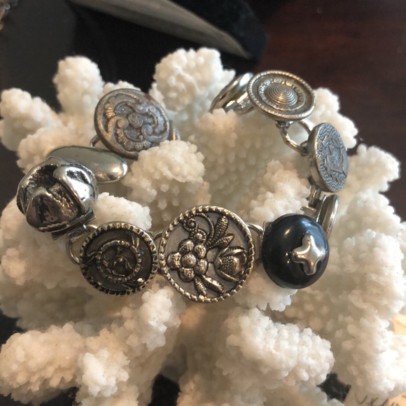 Unique Vintage Button Bracelet